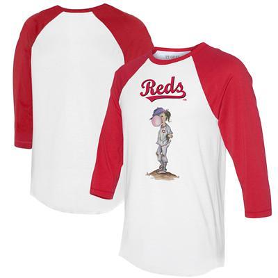 Women's G-III 4Her by Carl Banks White Cincinnati Reds Team Graphic Fitted T-Shirt Size: Extra Small