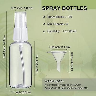 Empty Spray Bottles Travel Size 100ml/3.4oz 5 Pack Small Spray