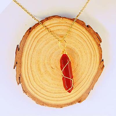 Carnelian Crystal Necklace : Garden Buds Collection – Sticks and Stones  Creative