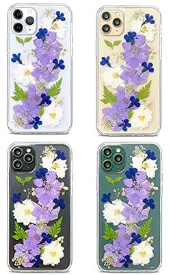 3D Real Dried Daisy Pressed Flowers Silicone Phone Case