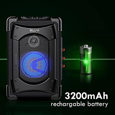 Bluetooth AM FM Radio, Small Portable Radio - Dual Speaker Heavy Bass, 