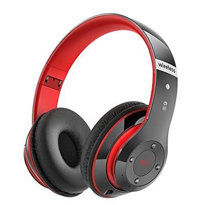 6S Bluetooth Headphones Over-Ear, Hi-Fi Stereo Foldable Wireless Stereo  Headsets Earbuds with Built-in Mic, Volume Control, FM for