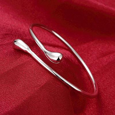  KACON Sterling Silver Bangle Bracelet, Fashion Simple Open  Bangles Cuff bracelets for Women Girls: Clothing, Shoes & Jewelry