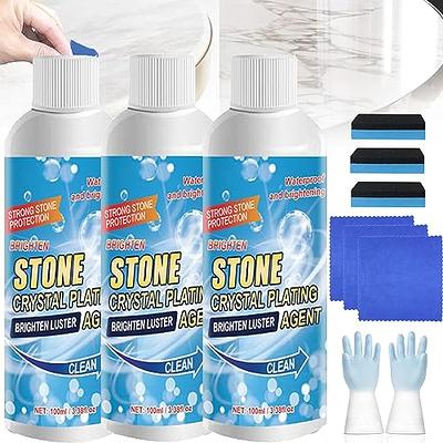 Stone Stain Remover Cleaner 2023 New Nano Crystal Coating Agent for Tile &  Furniture, Stone Crystal Plating Agent, Marble Stone Cleaner Polishes for  Marble, Granite, Tile, Kitchen Cooktops (3 Bottles) - Yahoo Shopping