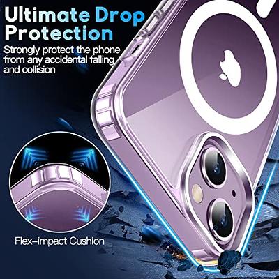 (2023 New) for iPhone 14 Case with MagSafe, [Strong Magnet] [Non-Yellowing]  [10FT Military Grade Protection] Magnetic Clear Slim Phone Case Bumper