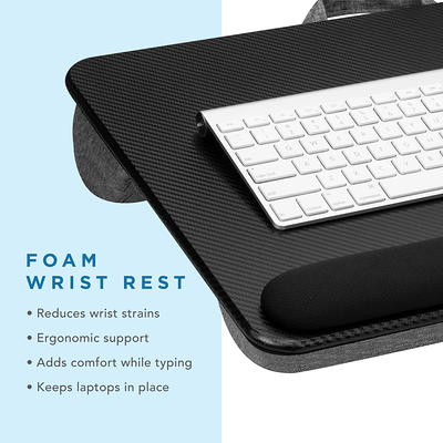 Lapgear Home Office Lap Desk with Device Ledge, Mouse Pad, and Phone Holder Pink