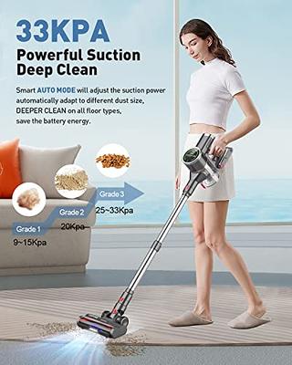 BuTure Cordless Vacuum Cleaner - 450W 33Kpa with Auto Mode Docking