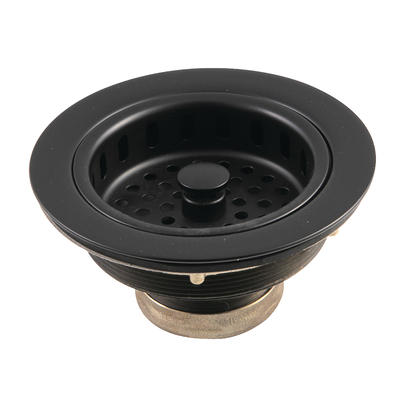 Houzer 190-9265 3.5 Matte Black Strainer