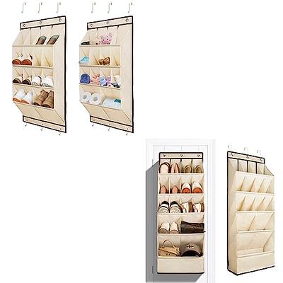 FENTEC Over-the-Door-Shoe-Organizers, Hanging Shoe Organizer with Large  Deep Pocket Shoe Holder for Closet Shoe Rack for Wall, Over Door Shoe  Storage