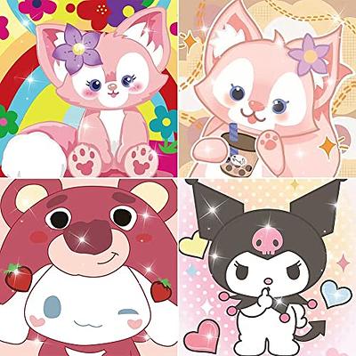 Diamond Painting Kits for Kids Animal 5D Diamond Gem Art by Number Dotz Kits  Art and Crafts for Kids Ages 6-8-10-12 Girls Boys for Birthday Christmas  Gifts (4Pcs)