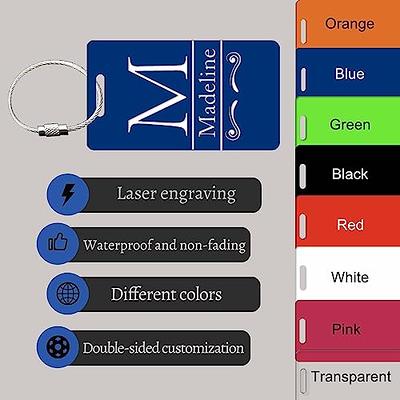 Personalized Luggage Tags, Custom Luggage Tags for Suitcases, Customized  Acrylic Name Tags for Luggage Bags Backpacks Travel Accessories, 2x2  (Blue) - Yahoo Shopping