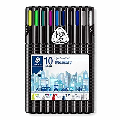 Staedtler Triplus Fineliner 0.3mm - Pack of Six (3 Black & 3 Blue) Color: 3  Black & 3 Blue, Model:, Office/School Supply Store