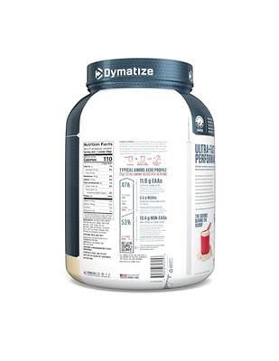 Dymatize ISO 100 Whey Protein Powder with 25g of Hydrolyzed 100% Whey  Isolate, Gluten Free, Fast Digesting, Gourmet, 3 Pound, Vanilla, 3 Pound , 48  Oz - Yahoo Shopping