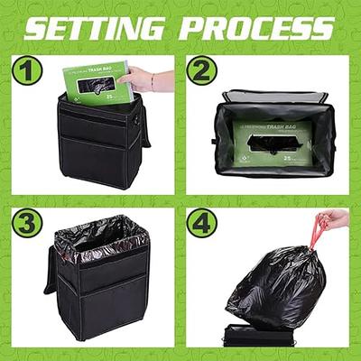 K KNODEL Drawstring Trash Bags, Perfect for Car Trash Can with Lid, and for  Car Trash Can with Zipper, Ultra Strong Garbage Bags, 3 Gallon, 25 Count -  Yahoo Shopping