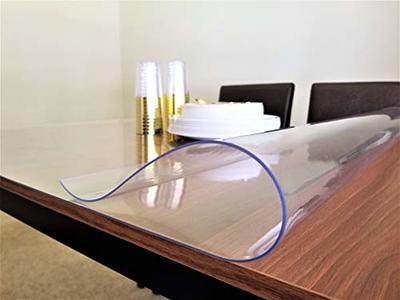 Plastic Table cloth, Multi size Table Protector Pad - PVC Vinyl Top  Protector for rectangle desk, wood table cover for dining table - Heavy  duty Tablecloth (40 X 40 inches, Clear 2mm Thick) - Yahoo Shopping