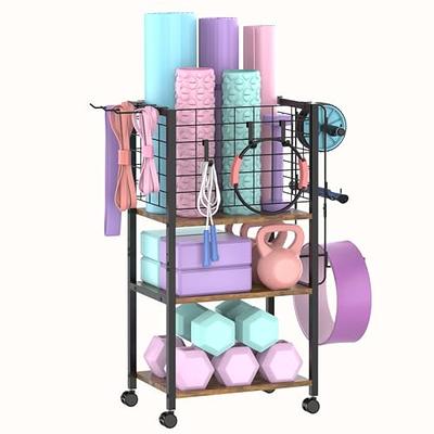 COOLMOON Yoga Mat Storage Rack, Home Gym Storage Rack Yoga Mat