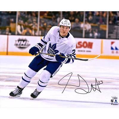 Framed John Tavares Toronto Maple Leafs Autographed 16 x 20 Blue Jersey  Turning Photograph