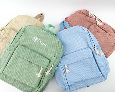 Personalized Kids Backpack, Custom Monogram Corduroy Embroidery Toddler  School Bag, Back Bag For Children, Vintage Bag - Yahoo Shopping