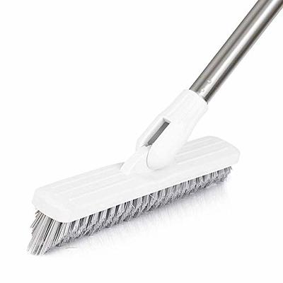 Affogato Floor Scrub Brush Bathroom Long Handle Bathtub Push Broom Shower  Tile Grout Scrubber Rotatable Indoor Kitchen Scrubbing Cleaning Brush for  Hard to Reach Areas - White - Yahoo Shopping