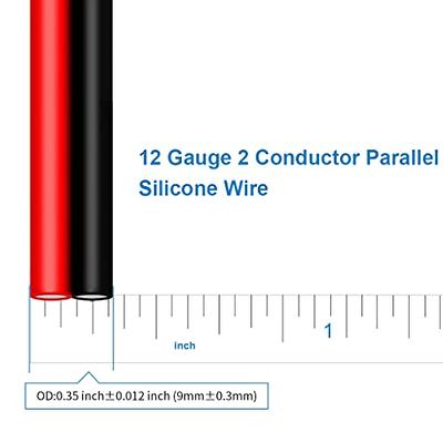 BNTECHGO 10 Gauge Silicone Wire Ultra Flexible 20 Feet(Black and Red Each  Color 10 ft) High Temp 200 deg C 600V 10 AWG Stranded Tinned Copper Wire