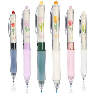 Temiary 5Pcs 0.5mm Retractable Aesthetic Gel Ink Pens, Cute Gel Pen No  Smudge for Journaling Note Taking, Fine Point Smooth Writing Pen for Home  School Office Supplies(Beige) - Yahoo Shopping