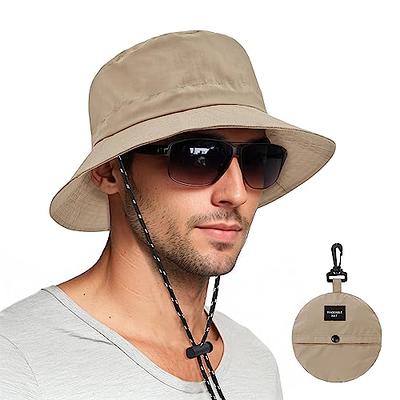 Bucket hat for Women Men Waterproof Wide Brim Sun Hats Foldable Boonie Safari  Fishing Hiking Beach Hats Khaki - Yahoo Shopping