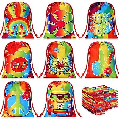  15 PCS Tie Dye Drawstring Party Favor Bags,Small Drawstring  Backpack,Camouflage Treat Bag Fabric Drawstring Bag,Tie Dye Birthday Gift  Bags Colorful Party Goodie Bags for Kids Birthday Party Supplies : Toys 