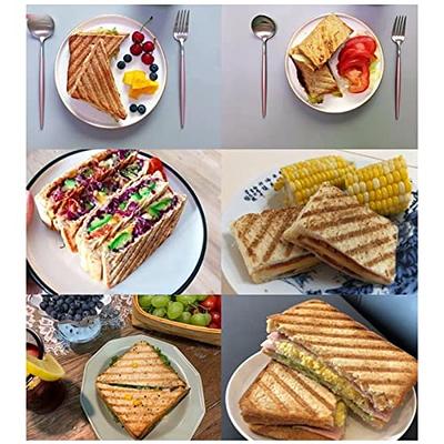 Sandwich Maker, Non Stick Sandwich Press One Piece Aluminum Alloy Stovetop  Panini Maker Pan with Removable Handles, Double Sided Frying Pan Grilled  Sandwich Flip Pan for Home Cooks Toasties - Yahoo Shopping