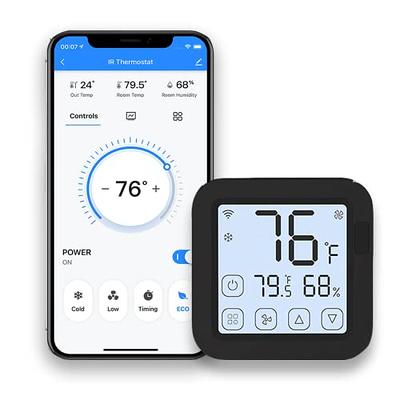 WiFi Temperature Monitor Smart Thermometer: WiFi Temperature Sensor with 1M  Waterproof External Probe, App Alert & Buzzer Alarm, Digital Remote