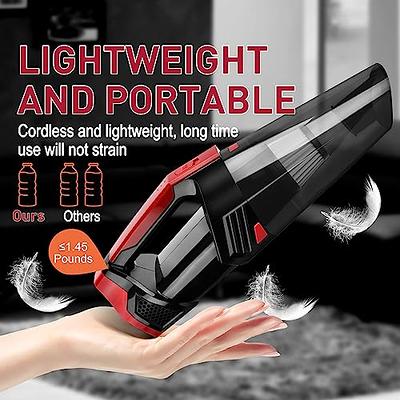 6000pa Car Vacuum Cleaner High Power Rechargeable Mini Dust Cleaner  Handheld Auto Portable Vacuum Car Interior