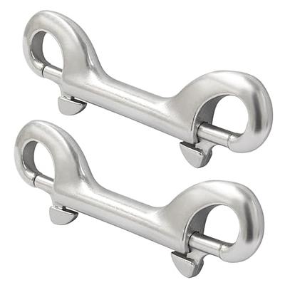 Bolt Snaps Double Ended Hook,Stainless Steel Diving Hook Silver