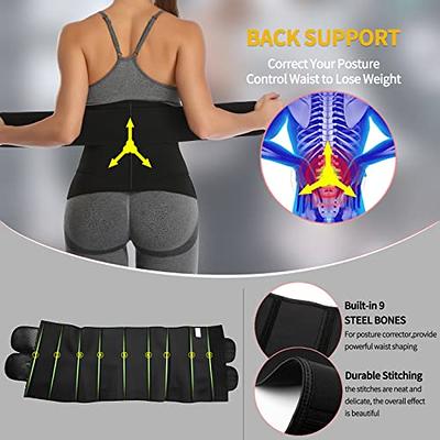 Neoprene Sauna Belt Sweat Waist Trainer Corset Belt for Women Compression  Trimmer, Waist Cincher Shaper Slimmer