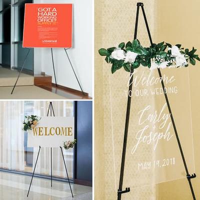 Easel Stand for Display 63'' Instant Foldable Portable Ground For Wedding  Banner