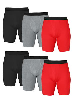 Athletic Works Men's Long Leg Breathable Mesh Performance Boxer Briefs, 6  Pack - Yahoo Shopping