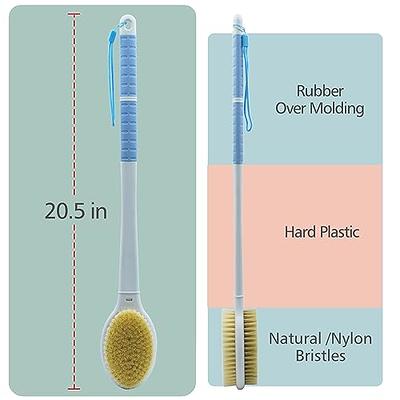 2-Pack Scrub Brush for Cleaning with Long Handle, Medium Firm