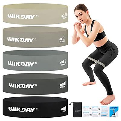 WIKDAY Resistance Bands for Working Out Exercise Loop Bands Workout Bands  Set for Men Women Body Stretching, Crossfit Training, Home Workout,  Physical Therapy, Booty Legs, Set of 5 (Blue) - Yahoo Shopping