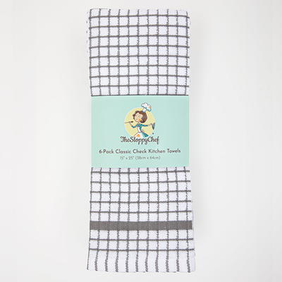 Arkwright Kitchen Towels (Bulk Case of 144), 15 x 25 in., 100% Cotton,  Solid White