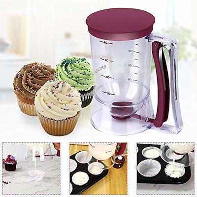 Hand Batter Dispenser Batter Mixer Bottle Cupcake Pancake Crepe Batter  Dispen;;^