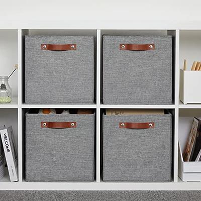 DULLEMELO Fabric Storage Cubes,12 inch Cube Stroage Bins for Empty Gift  Basket,Toys Nursery Clothes Storage Linen Closet Organizers and Storage  Baskets Shelves Bins(Grey-4 Pack) - Yahoo Shopping