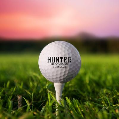 Golf Balls for Groomsmen, Gift for Best Man, Gift for Golfer