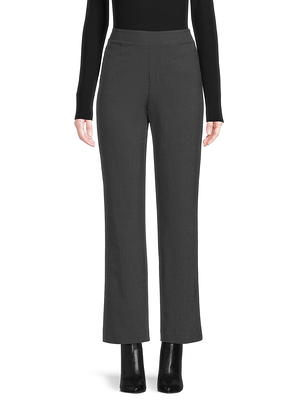Terra & Sky Women's Plus Size Skinny Ponte Pants - Black, 2X