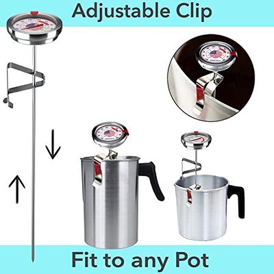  Candy Thermometer with Pot Clip Deep Fry Thermometer