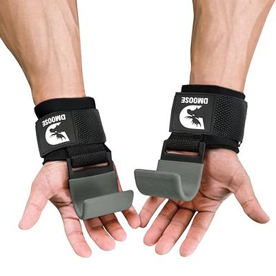 DMoose Weight Lifting Hooks (Pair), Hand Grip Support Wrist Straps