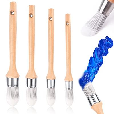 4 Pieces Small Paint Brush Edge Painting Tool Trim Brush Corner Paint Brush  For Sash Baseboards House And Art Supplies