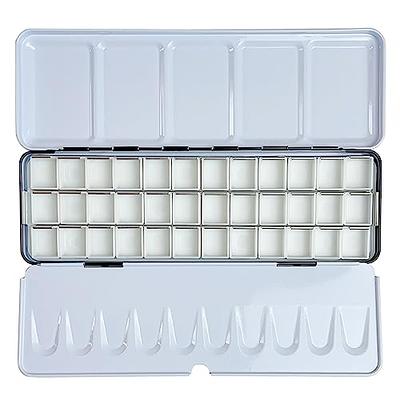 FCLUB Empty Watercolor Palette Paint Case - Medium Watercolor Tin Metal Box  Tin with 36 Half Pans - Yahoo Shopping