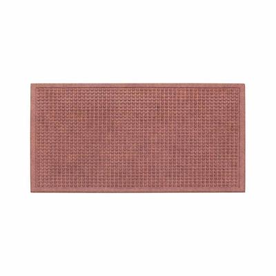 A1hc Heavy Duty Dark Brown 24 in. x 36 in. Polypropylene Dirt Cleaning and Water Absorbing Door Mat