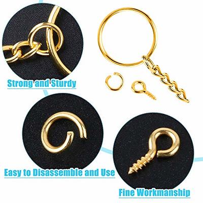 Keychain Rings for Crafts, Selizo 120pcs Gold Keychain Hardware Includes  60pcs Key Chain Hooks and 60pcs Key Rings for Keychains, Acrylic Blanks and  Resin Craft - Yahoo Shopping