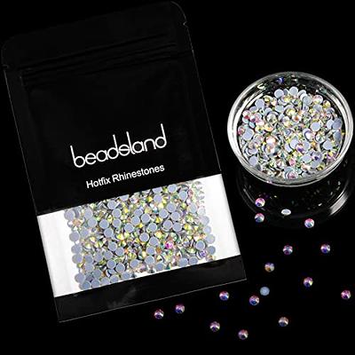  Beadsland Hotfix Rhinestones, 2880pcs Flatback Crystal  Rhinestones for Crafts Clothes DIY Decorations, Light Pink, SS10, 2.7-2.9mm