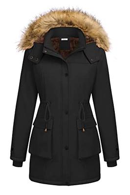 Women's Sebby Collection Hooded Cozy Lined Puffer Coat