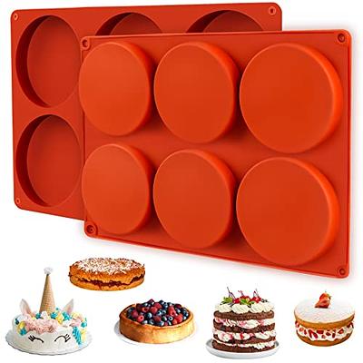 Silicone Round Cake Pan Large 9-Inch Baking Cake Mold by Boxiki Kitchen | Best Non-Stick Bakeware | FDA-Approved Silicone w/Heavy Grade Steel Frame